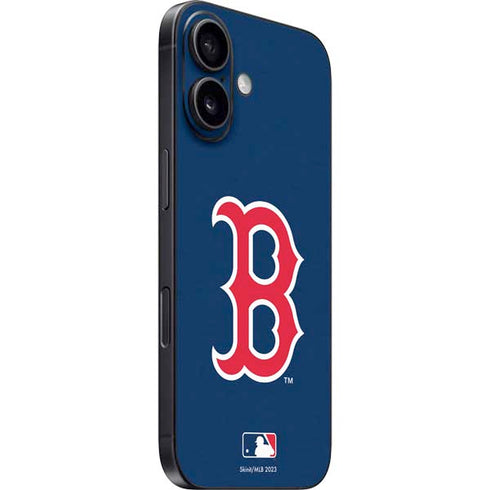 MLB Boston Red Sox - Solid Distressed iPhone 16 Plus Skin